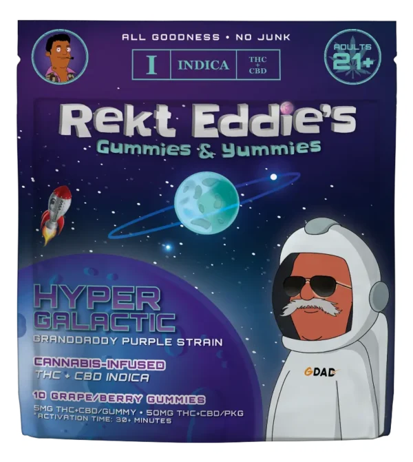 Hyper Galactic Granddaddy Purple THC Gummies