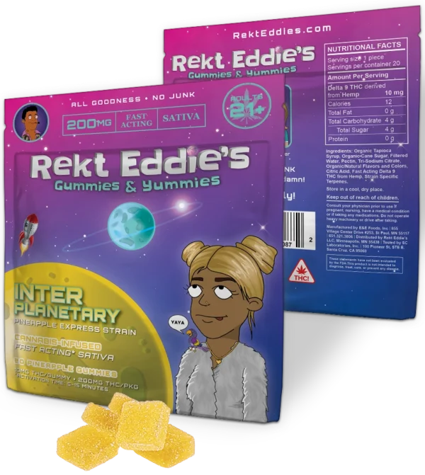 Inter Planetary Pineapple Express THC Gummies 200mg
